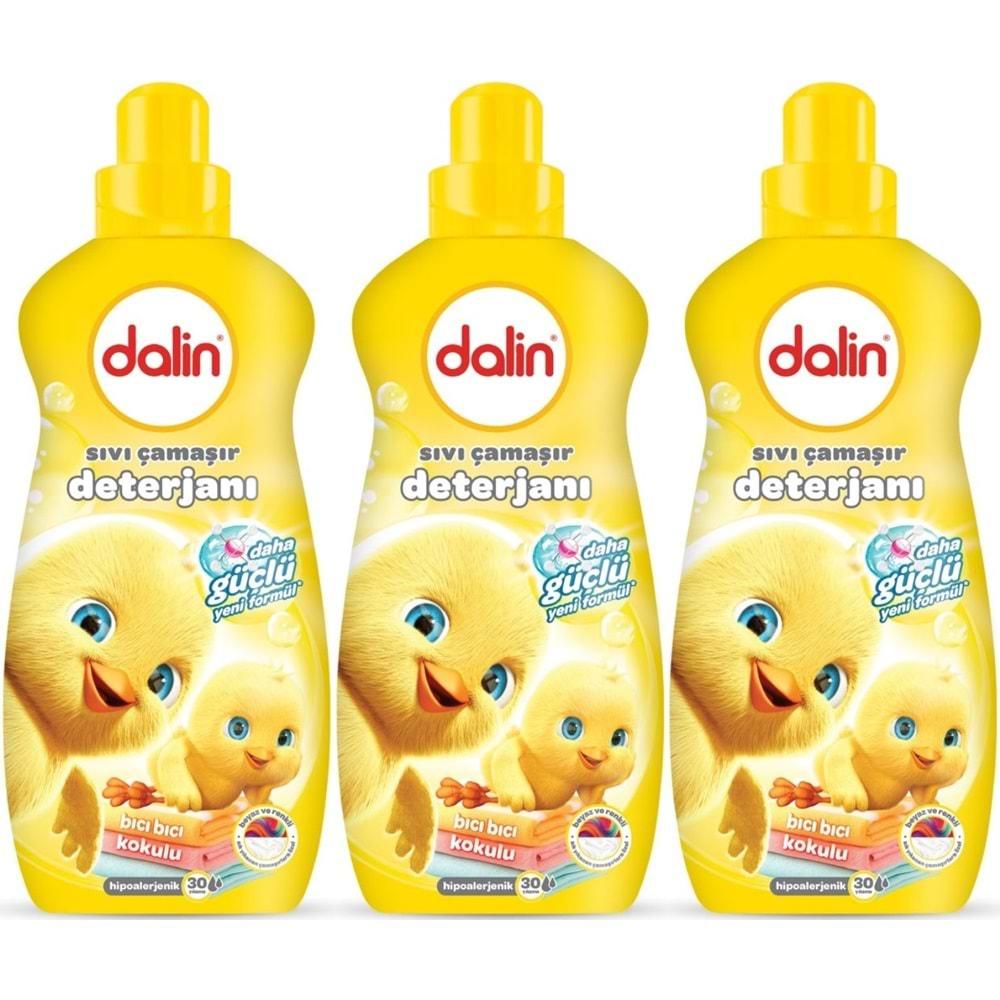 Dalin Çamaşır Deterjanı 1.5LT Bıcı Bıcı Kokulu (Hassas ve Hipoalerjenik Formül) (3 Lü Set)