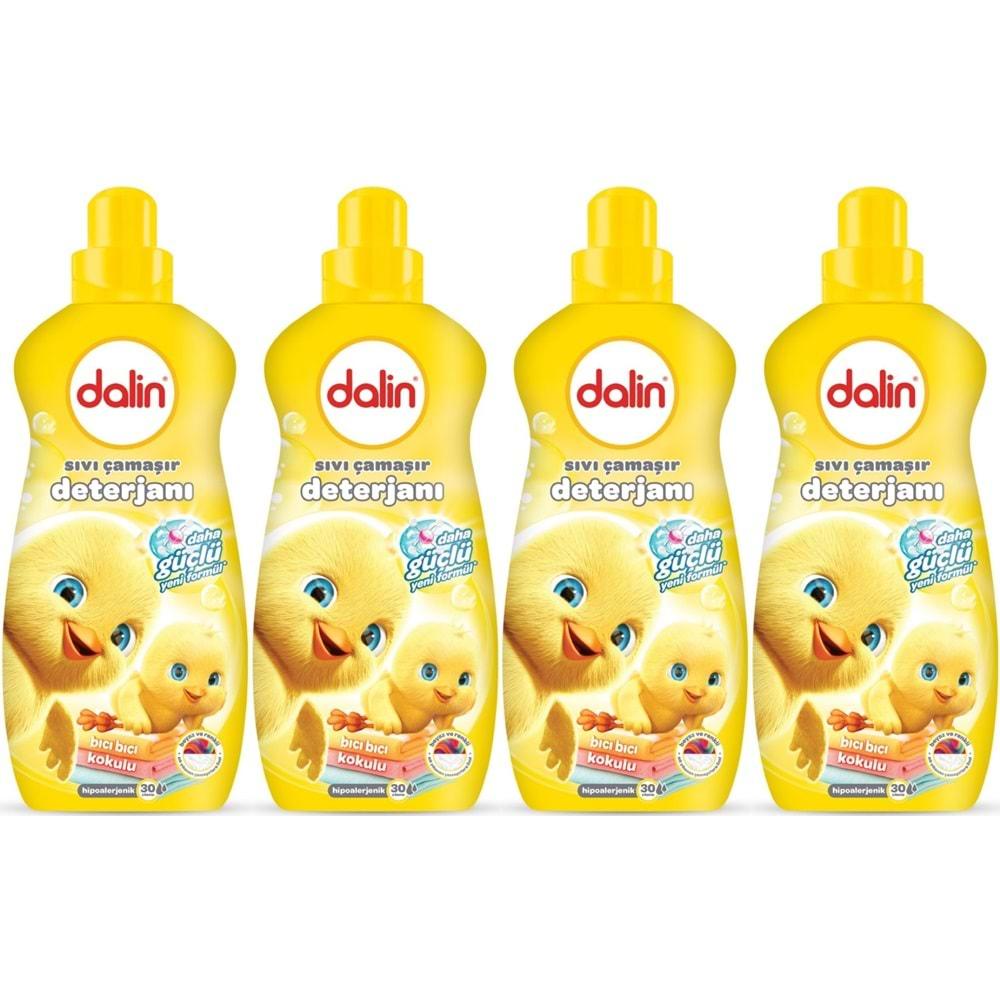 Dalin Çamaşır Deterjanı 1.5LT Bıcı Bıcı Kokulu (Hassas ve Hipoalerjenik Formül) (4 Lü Set)