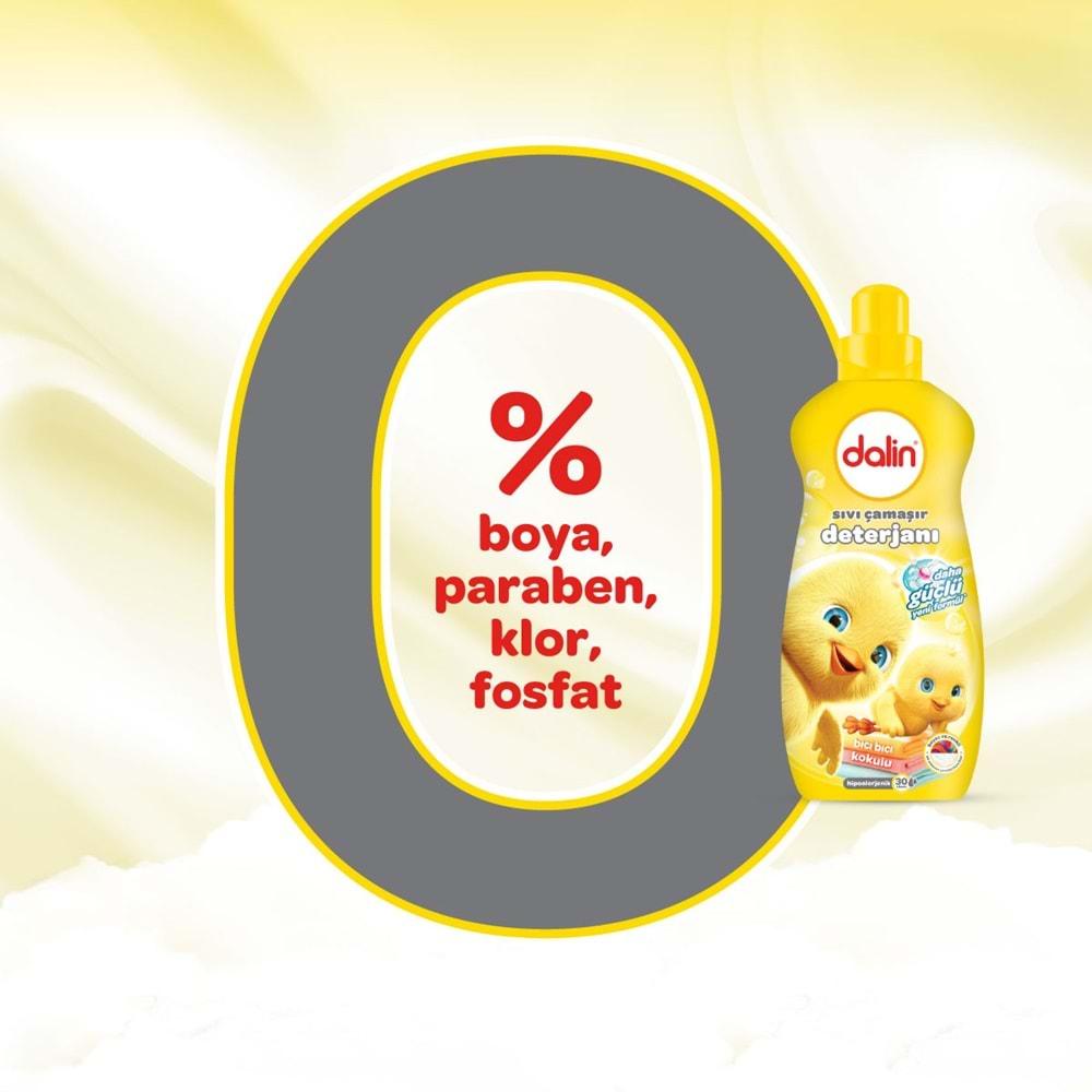 Dalin Çamaşır Deterjanı 1.5LT Bıcı Bıcı Kokulu (Hassas ve Hipoalerjenik Formül) (5 Li Set)