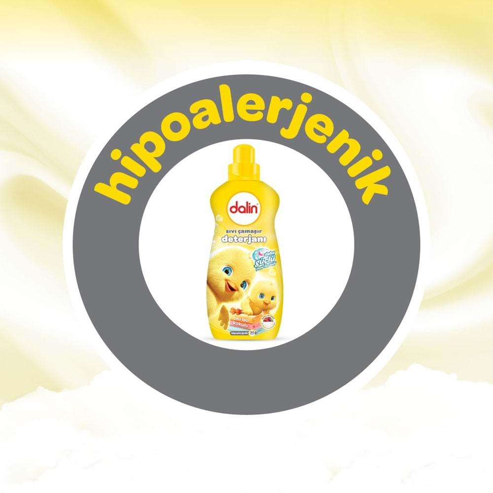 Dalin Çamaşır Deterjanı 1.5LT Bıcı Bıcı Kokulu (Hassas ve Hipoalerjenik Formül) (9 Lu Set)