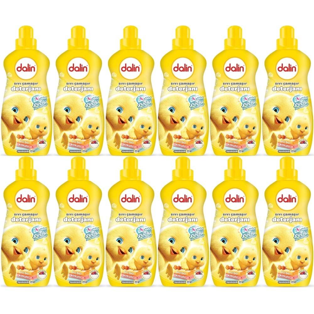 Dalin Çamaşır Deterjanı 1.5LT Bıcı Bıcı Kokulu (Hassas ve Hipoalerjenik Formül) (12 Li Set)
