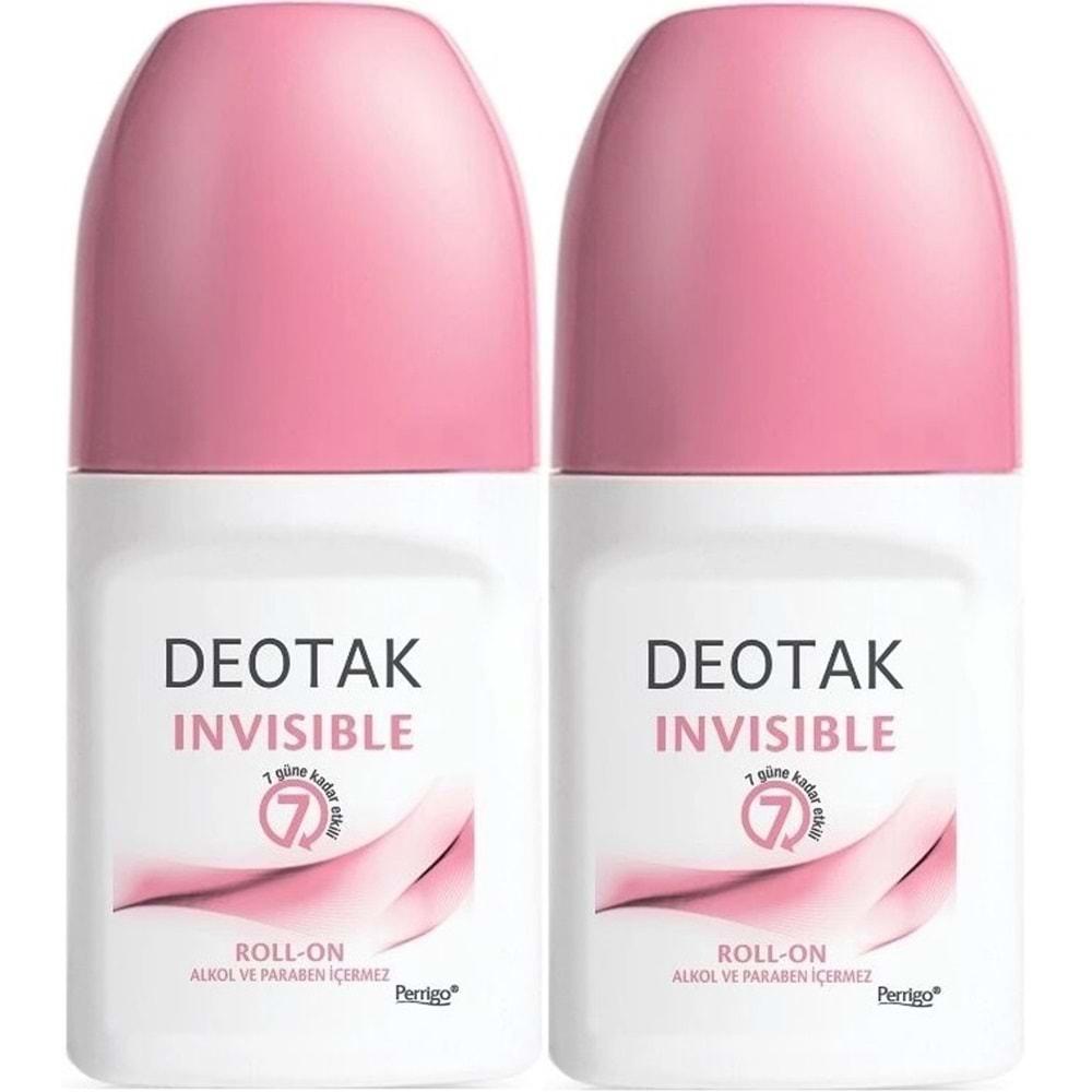 Deotak Roll-On 35ML Invısıble (Women/Kadın) (2 Li Set)