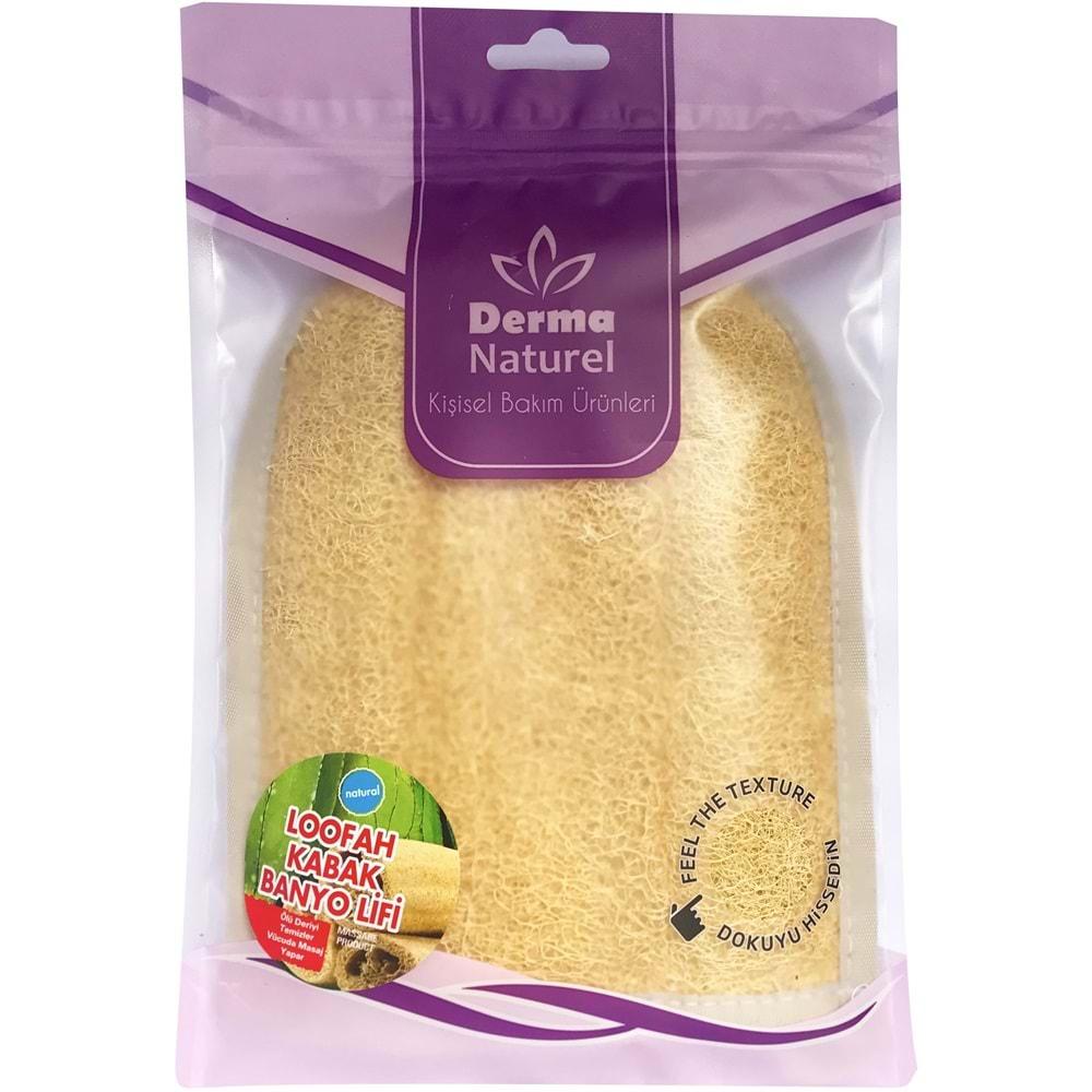 Derma Naturel Loofah Kabak Havlu Banyo Eldiveni (15*24CM) MS-11 (3 Lü Set)
