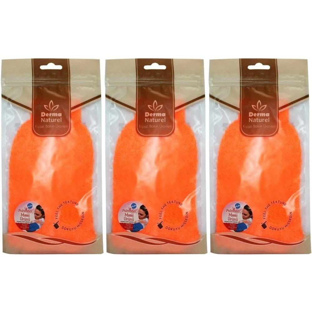 Derma Naturel Banyo Eldiveni Renkli MS-05 (3 Lü Set)