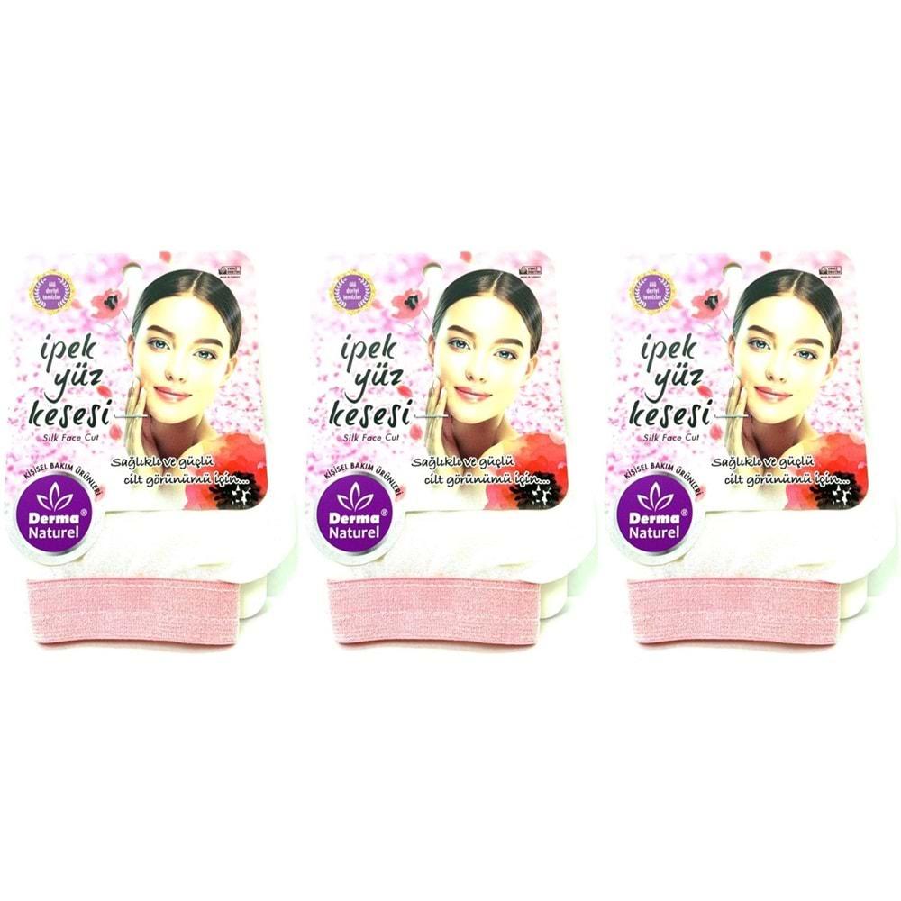 Derma Naturel İpek Yüz Kesesi MS-31 (3 Lü Set)