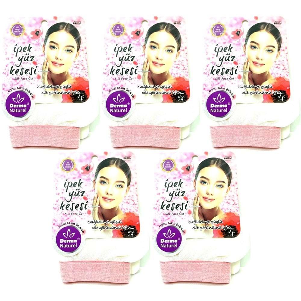Derma Naturel İpek Yüz Kesesi MS-31 (5 Li Set)