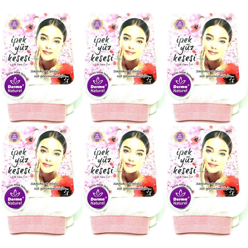 Derma Naturel İpek Yüz Kesesi MS-31 (6 Lı Set)