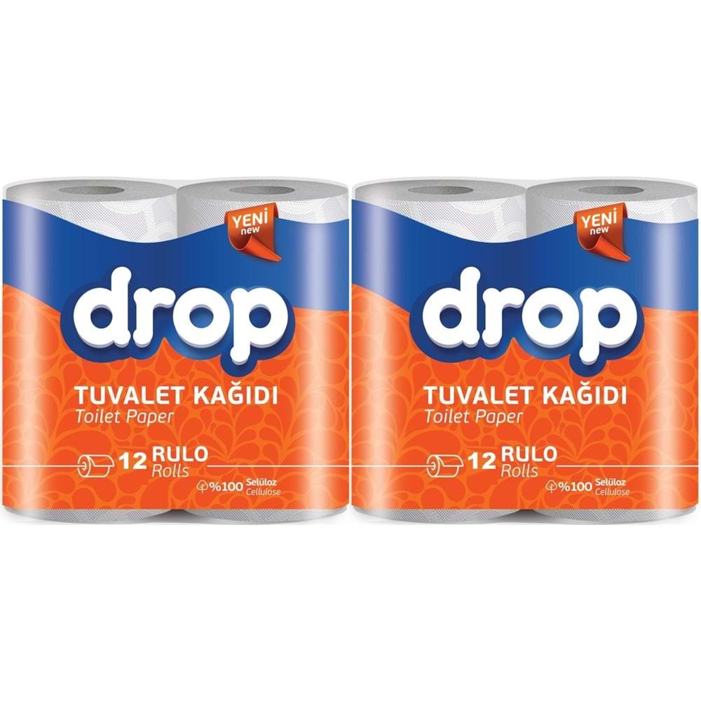 Drop Tuvalet Kağıdı Çift Katlı 24 Lü Paket (2PK*12)