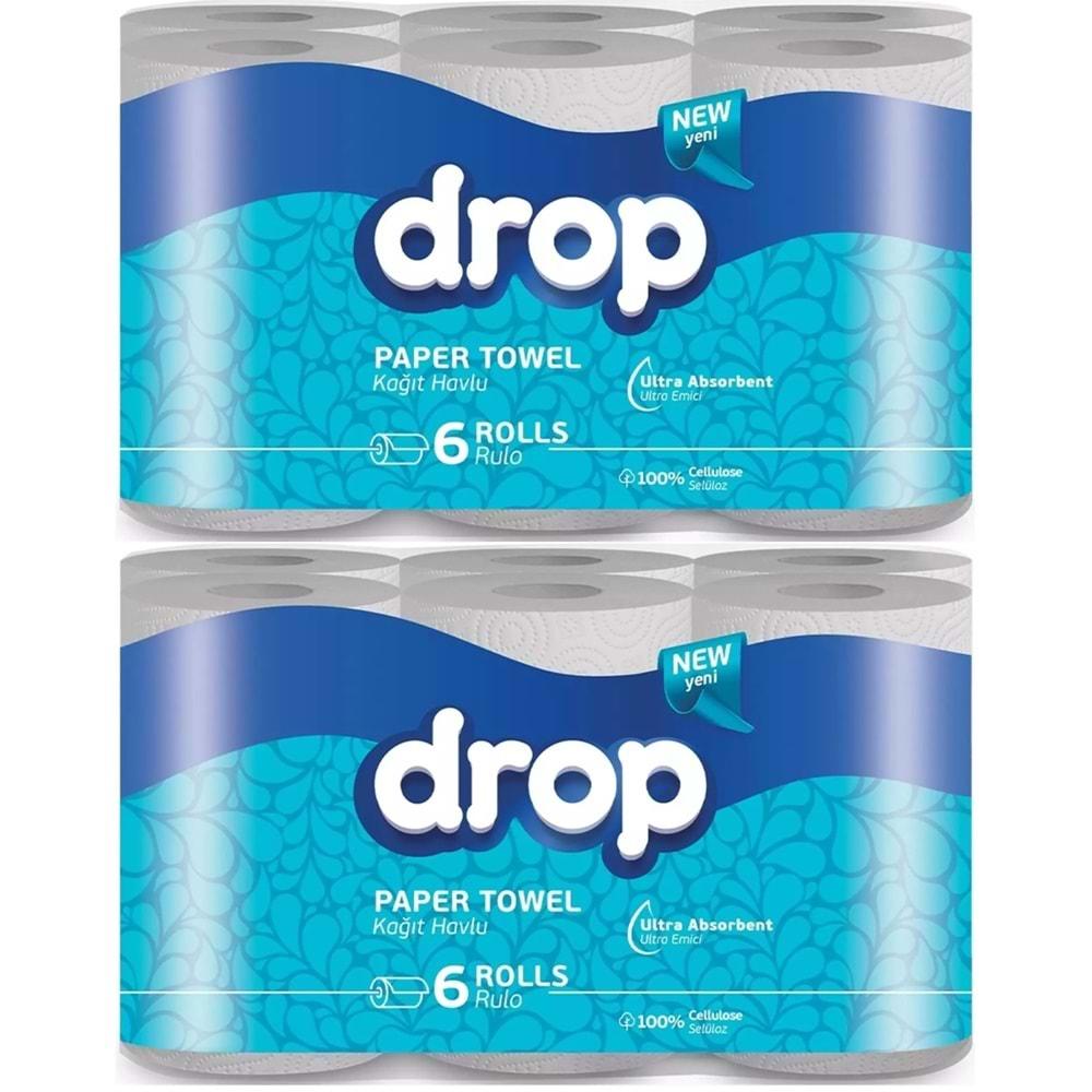 Drop Kağıt Havlu Çift Katlı (12 Li Pk) (2PK*6)