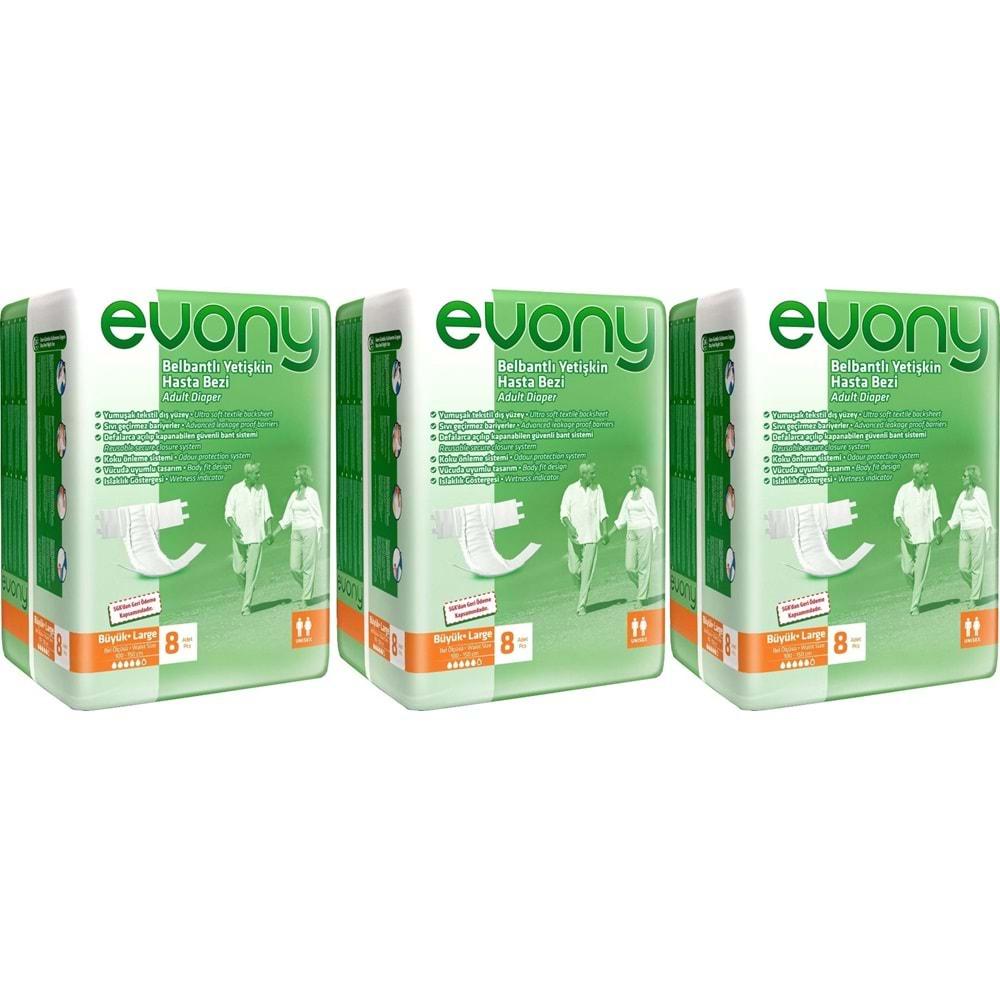 Evony Hasta Bezi Bel Bantlı Ekonomik Pk Büyük - L 24 Adet