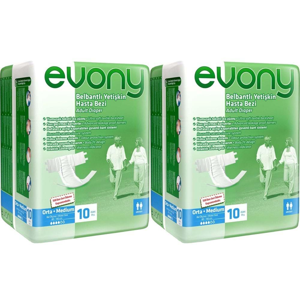 Evony Hasta Bezi Bel Bantlı Ekonomik Pk Orta - M 20 Adet