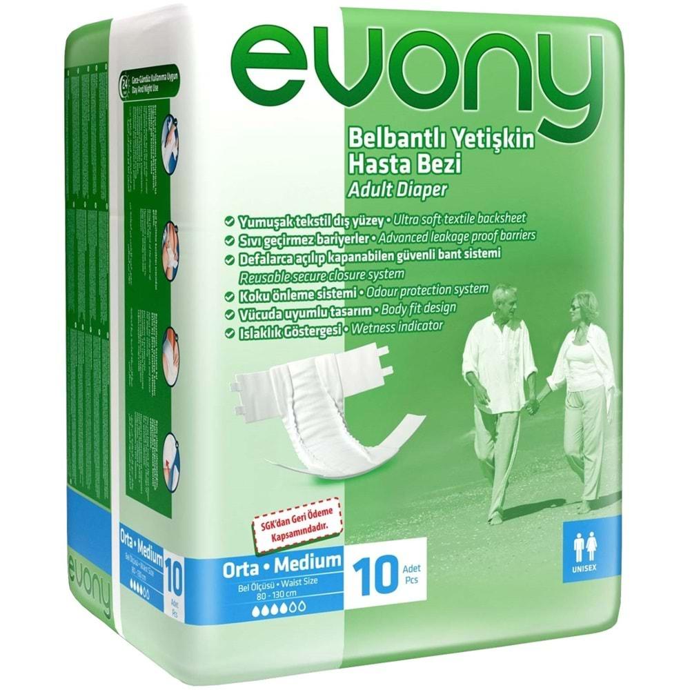 Evony Hasta Bezi Bel Bantlı Ekonomik Pk M - Orta - Medium 20 Adet