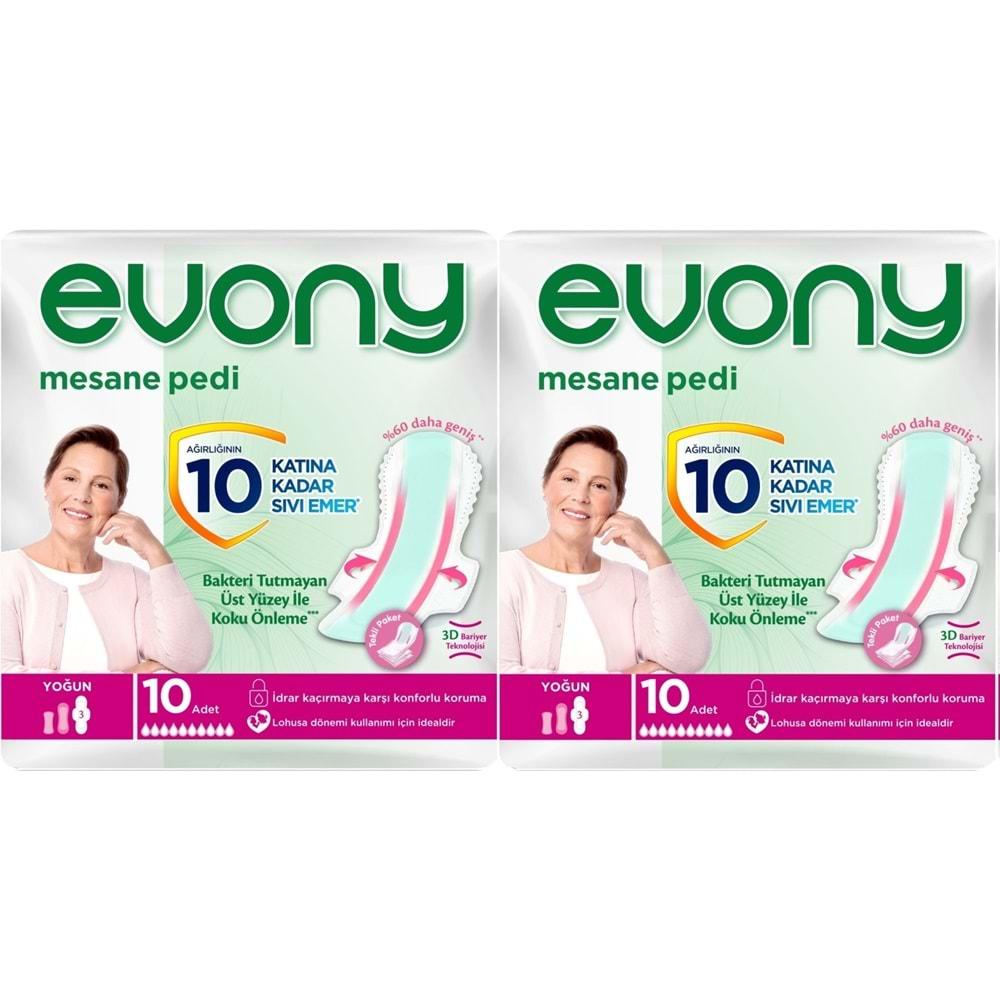 Evony Günlük Mesane Pedi Yoğun 20 Adet (2PK*10)