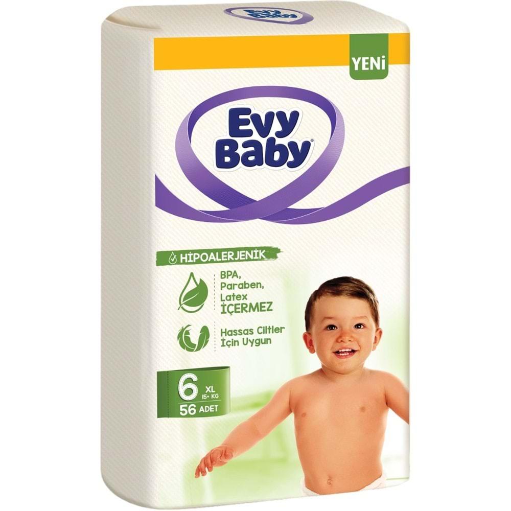 Evy Baby Bebek Bezi Beden:6 (15+KG) Ekstra Large 336 Adet Ekstra Süper Fırsat Pk