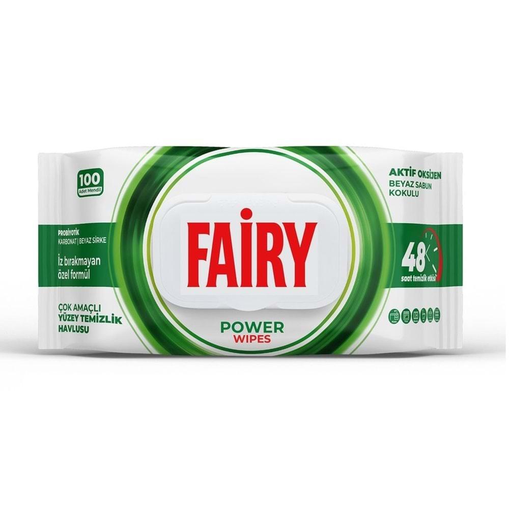 Fairy Yüzey Temizlik Havlusu 100 Yaprak Aktif Oksijen - Beyaz Sabun - Karbonat (2 Li Set) 200 Yaprak