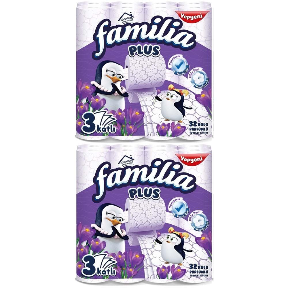 Familia Plus Tuvalet Kağıdı 3 Katlı 64 Lü Paket Sihirli Çiçekler (2pk*32)