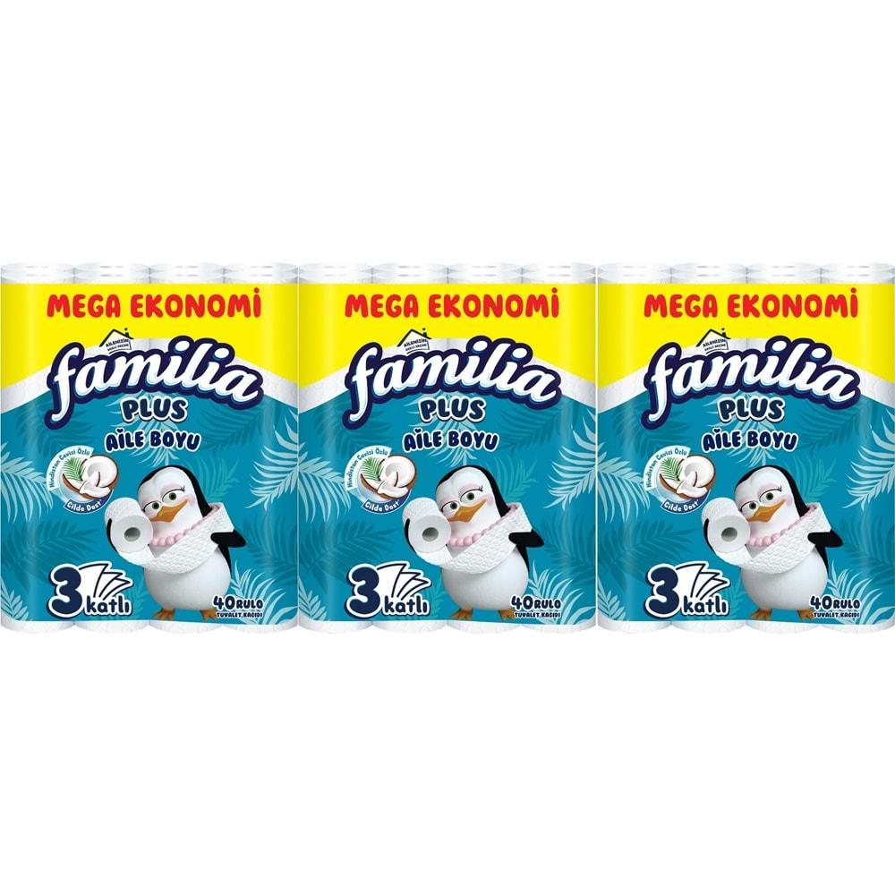 Familia Plus Tuvalet Kağıdı 3 Katlı Coconut Özlü 120 Li Paket (3Pk*40)