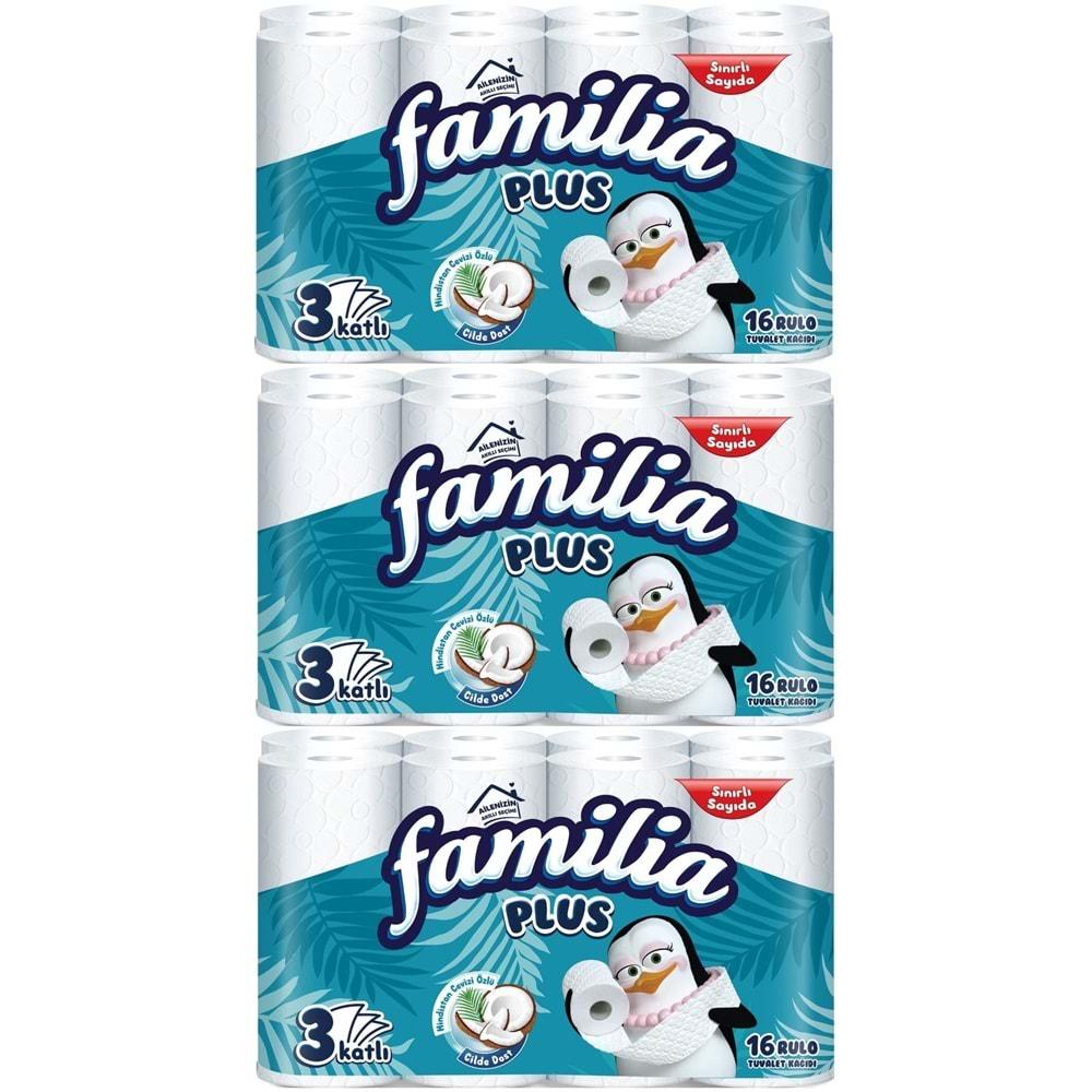 Familia Plus Tuvalet Kağıdı (3 Katlı) 48 Li Pk Coconut Özlü (3PK*16)