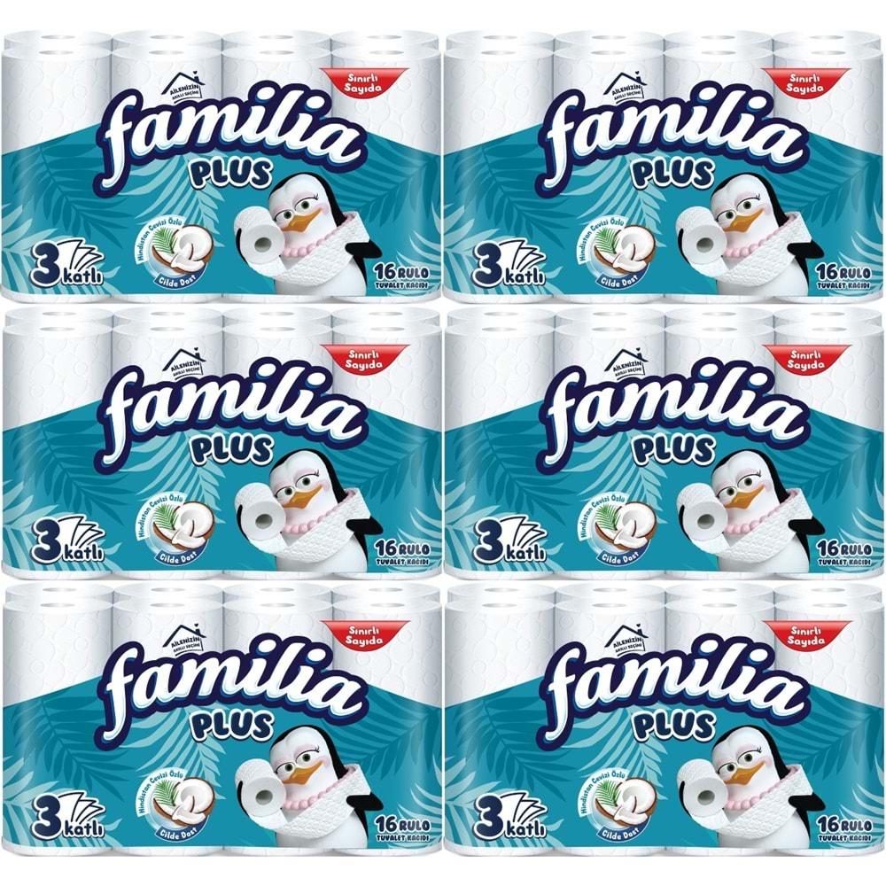 Familia Plus Tuvalet Kağıdı (3 Katlı) 96 Lı Pk Coconut Özlü (6PK*16)
