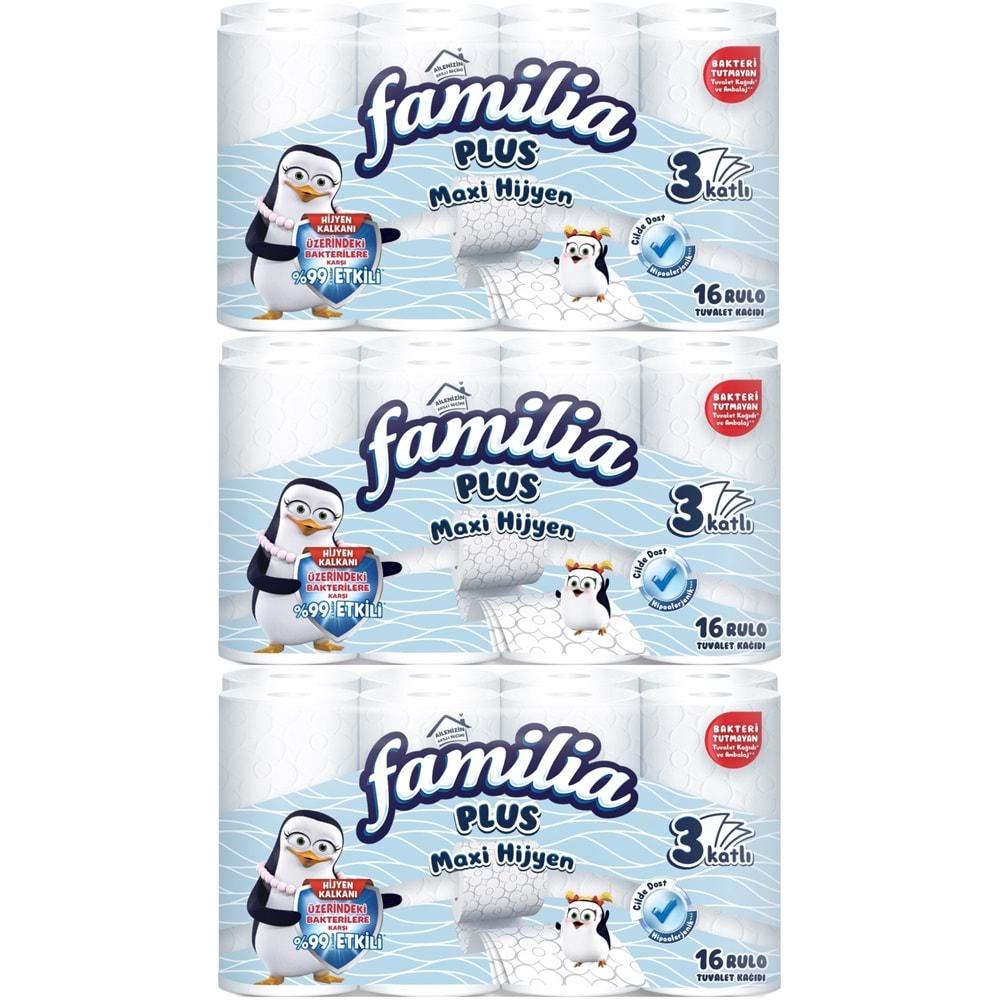 Familia Plus Tuvalet Kağıdı (3 Katlı) 48 Li Set Maxi Hijyen (3PK*16)