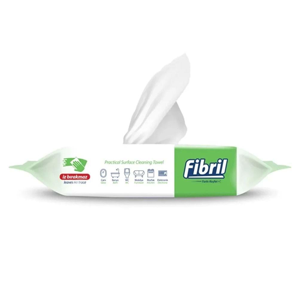 Fibril Yüzey Temizlik Havlusu 50 Yaprak XL Temizlik Kokulu 3 Lü Set 150 Yaprak Plastik Kapaklı