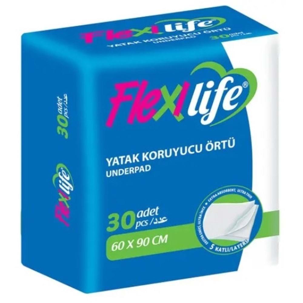 Flexi Life Hasta Alt Açma Yatak Koruyucu Örtü 60*90 Cm Klasik 270 Adet (9Pk*30)