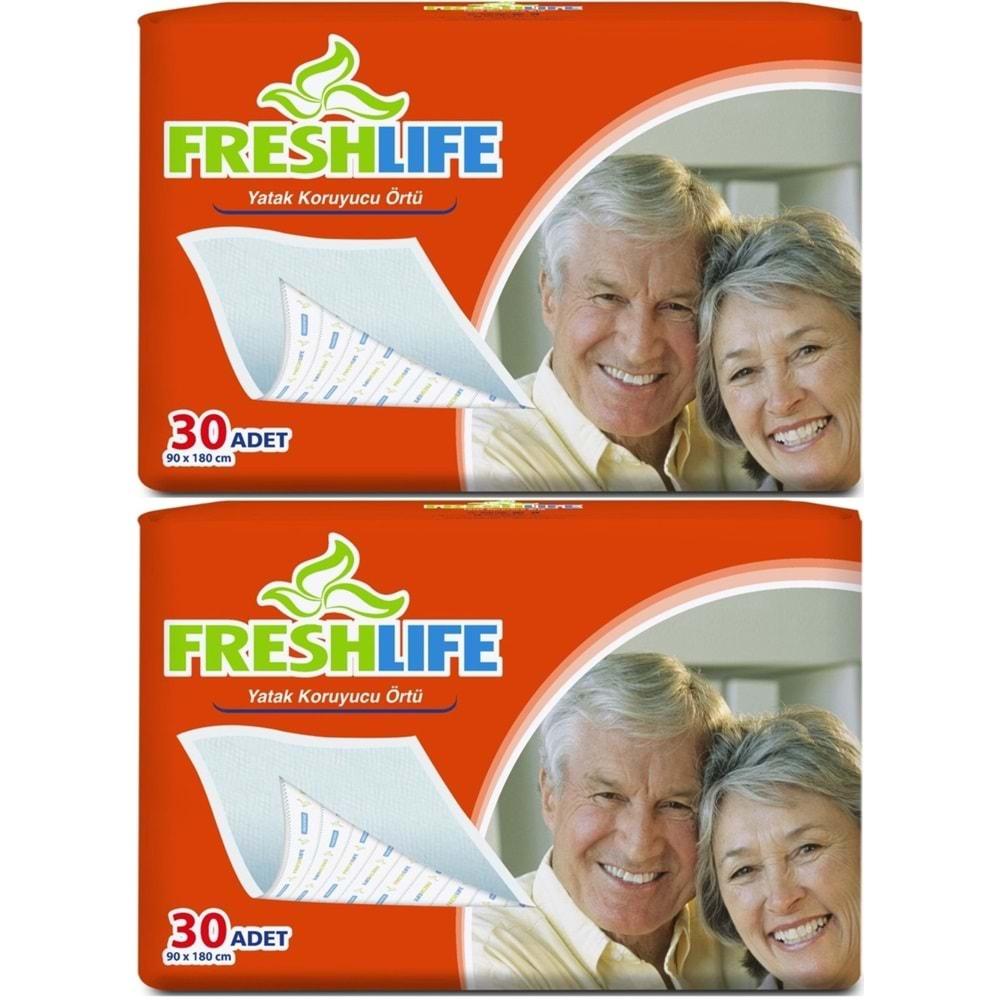 FreshLife Hasta Yatak Koruyucu 90*180CM 60 Adet (2PK*30)