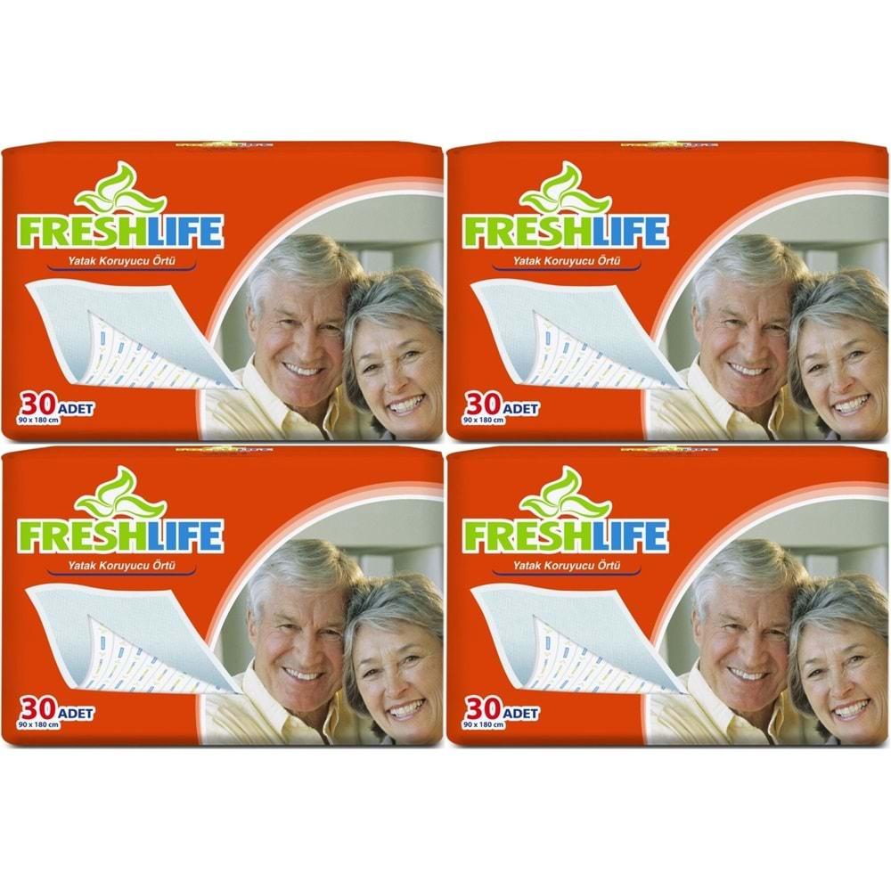 FreshLife Hasta Yatak Koruyucu 90*180CM 120 Adet (4PK*30)