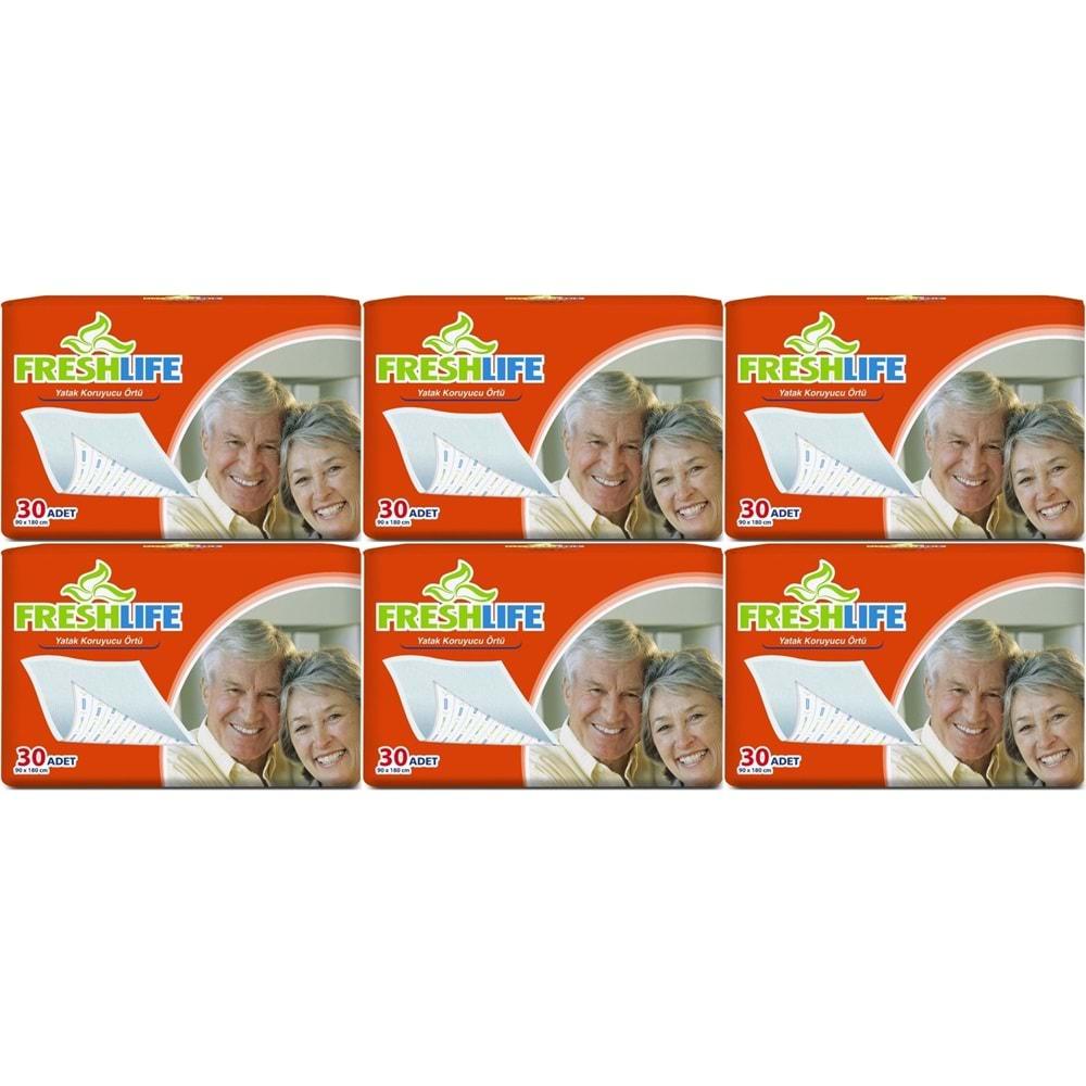 FreshLife Hasta Yatak Koruyucu 90*180CM 180 Adet (6PK*30)
