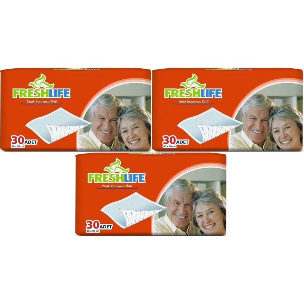 FreshLife Hasta Yatak Koruyucu 60*90CM 90 Adet (3PK*30)