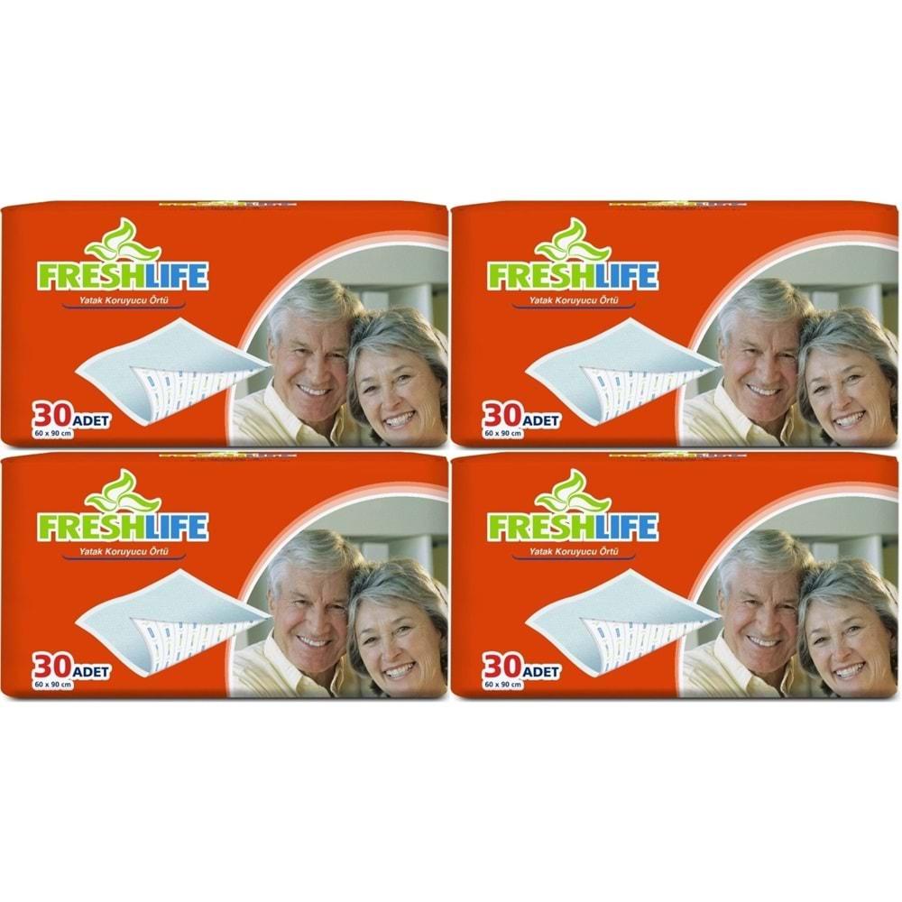 FreshLife Hasta Yatak Koruyucu 60*90CM 120 Adet (4PK*30)