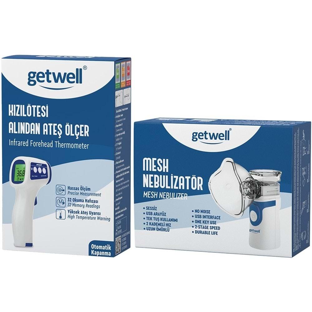 Getwell (Avantaj Pk 1) Ateş Ölçer Kızıl Ötesi Alından - Temassız / Mesh Nebulizatör Şarjlı