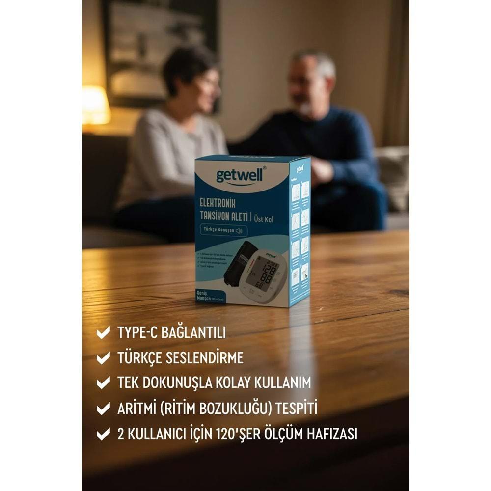 Getwell (Avantaj Pk 4) Üst Koldan Tansiyon Aleti - Ateş Ölçer, Temassız - Nebulizatör Şarjlı