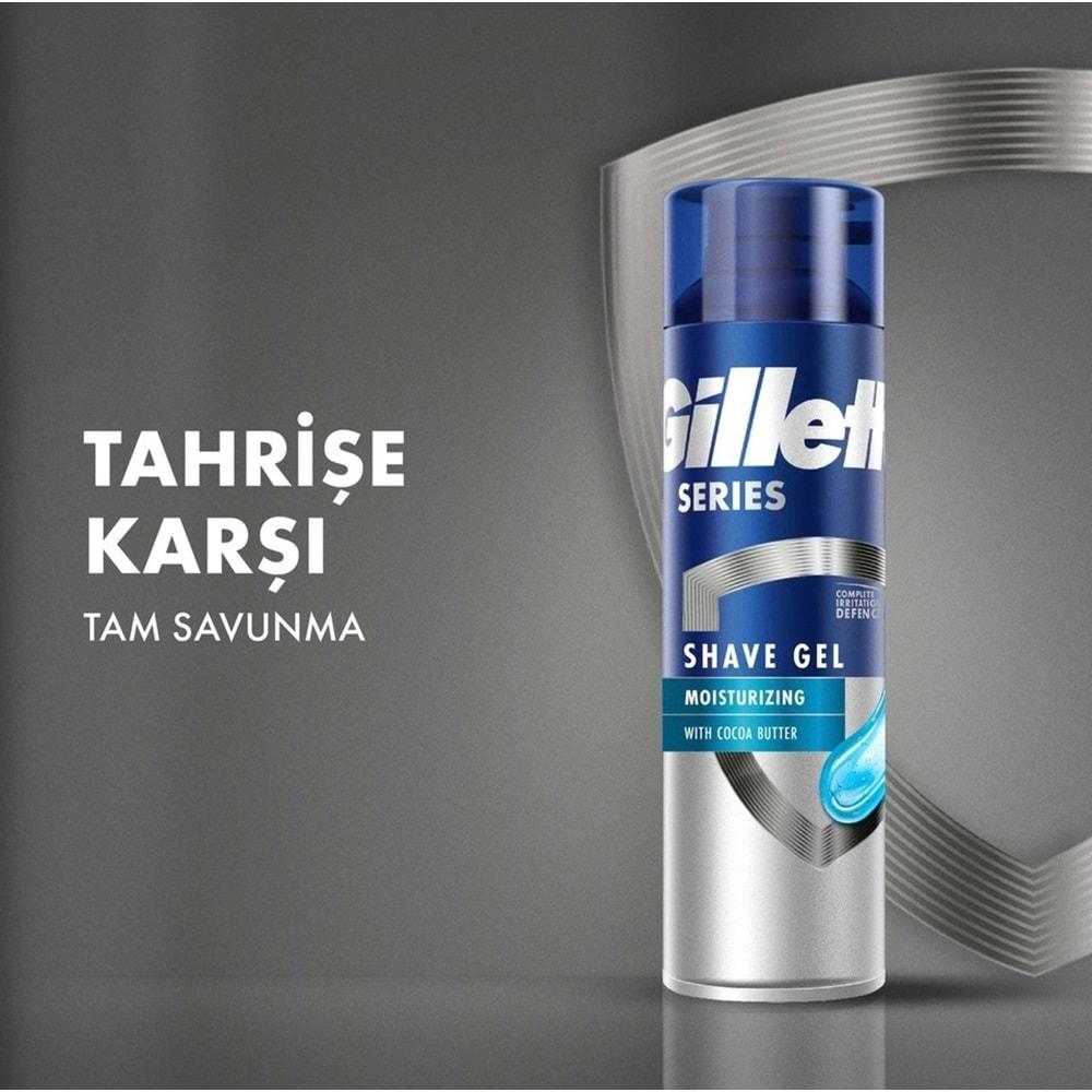 Gillette Traş Jeli Series 200ML Nemlendirici (6 Lı Set)