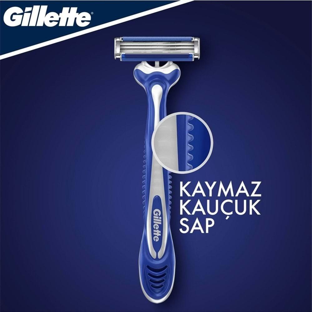 Gillette Blue3 Comfort Kullan At Tıraş Bıçağı (6+2) Toplam 24 Adet (Avantaj Pk) (3 Lü Set)