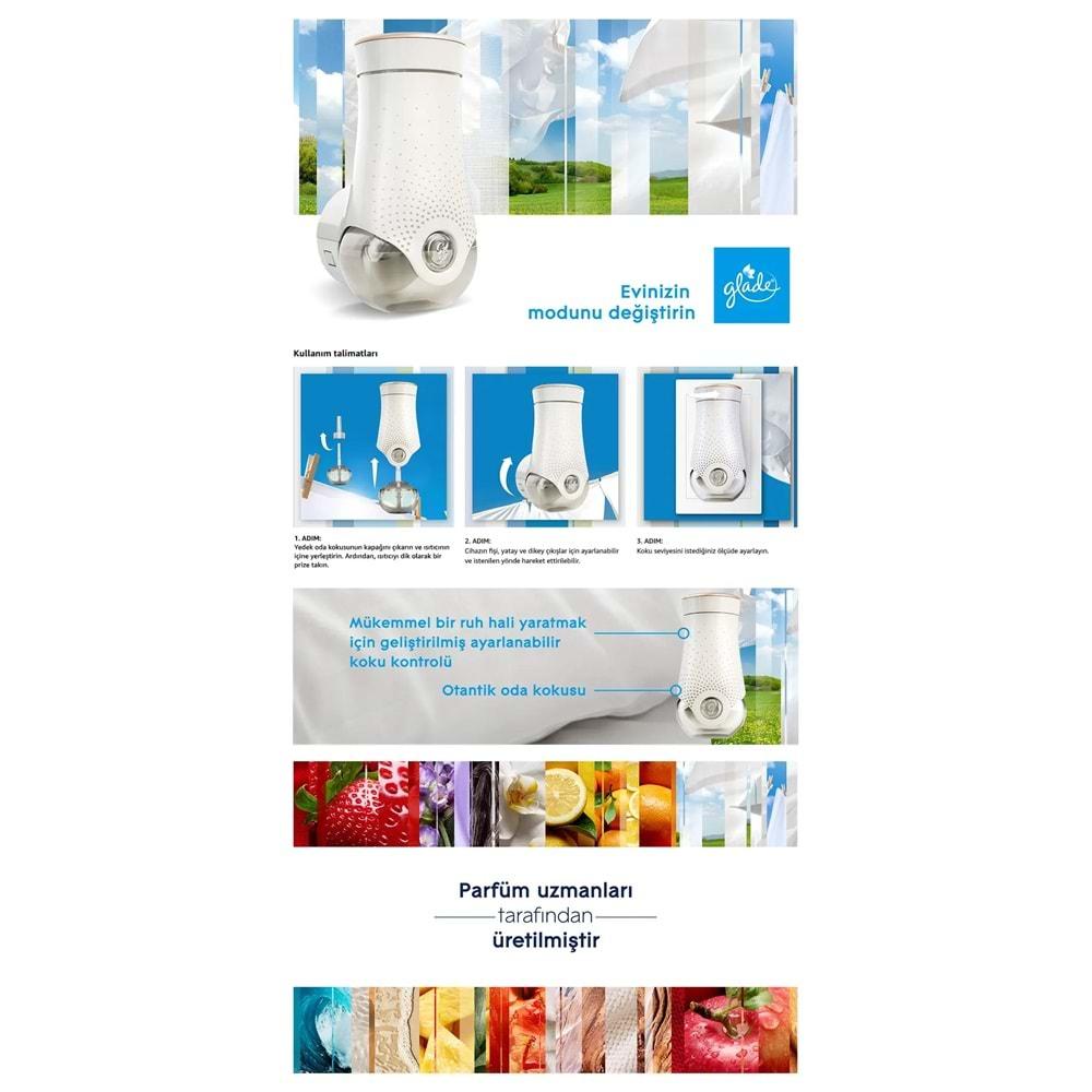 Glade Elektrikli Oda Kokusu Kit Temiz Çarşaf Ferahlığı (3 Lü Set)