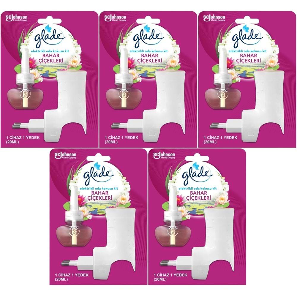 Glade Elektrikli Oda Kokusu Kit Bahar Çiçekleri (5 Li Set)