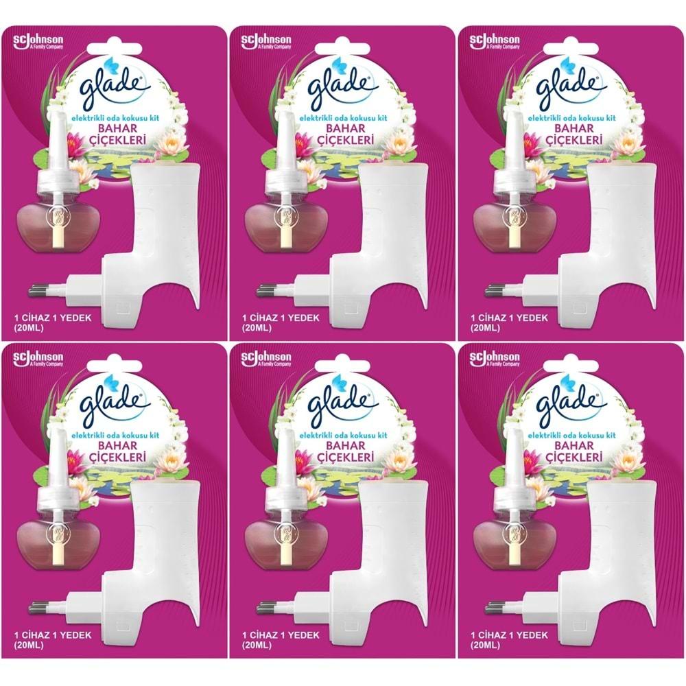 Glade Elektrikli Oda Kokusu Kit Bahar Çiçekleri (6 Lı Set)