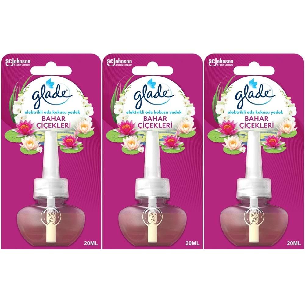 Glade Elektrikli Oda Kokusu Yedek Bahar Çiçekleri (3 Lü Set)