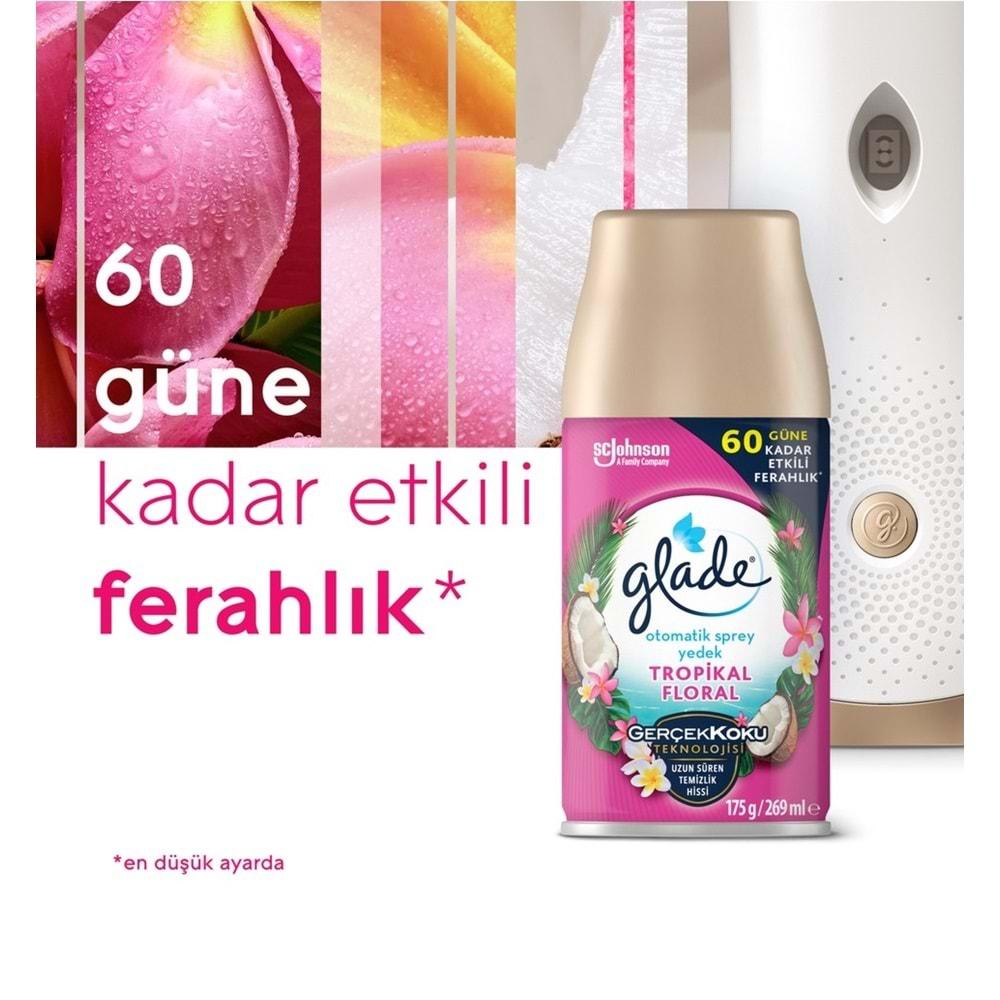 Glade Oda Kokusu Otomatik Sprey Yedek 269ML (8 Li Set) Okyanus Sessizliği ve Tropikal Floral (4PK*2)