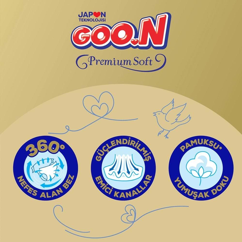 Goon Premium Soft Bebek Bezi Beden:5 (12-20Kg) Junior 104 Adet Ekonomik Fırsat Pk