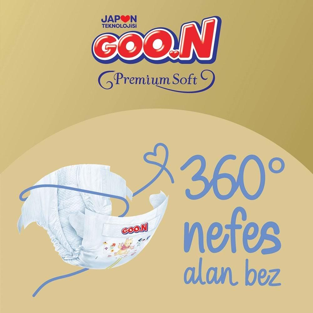 Goon Premium Soft Bebek Bezi Beden:3 (7-12Kg) Midi 160 Adet Jumbo Aylık Pk