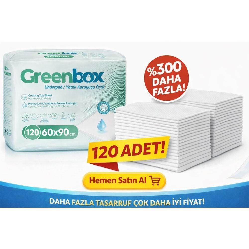 Greenbox Yetişkin Yatak Koruyucu Alt Açma Örtü 60x90 CM Adet 120 Adet