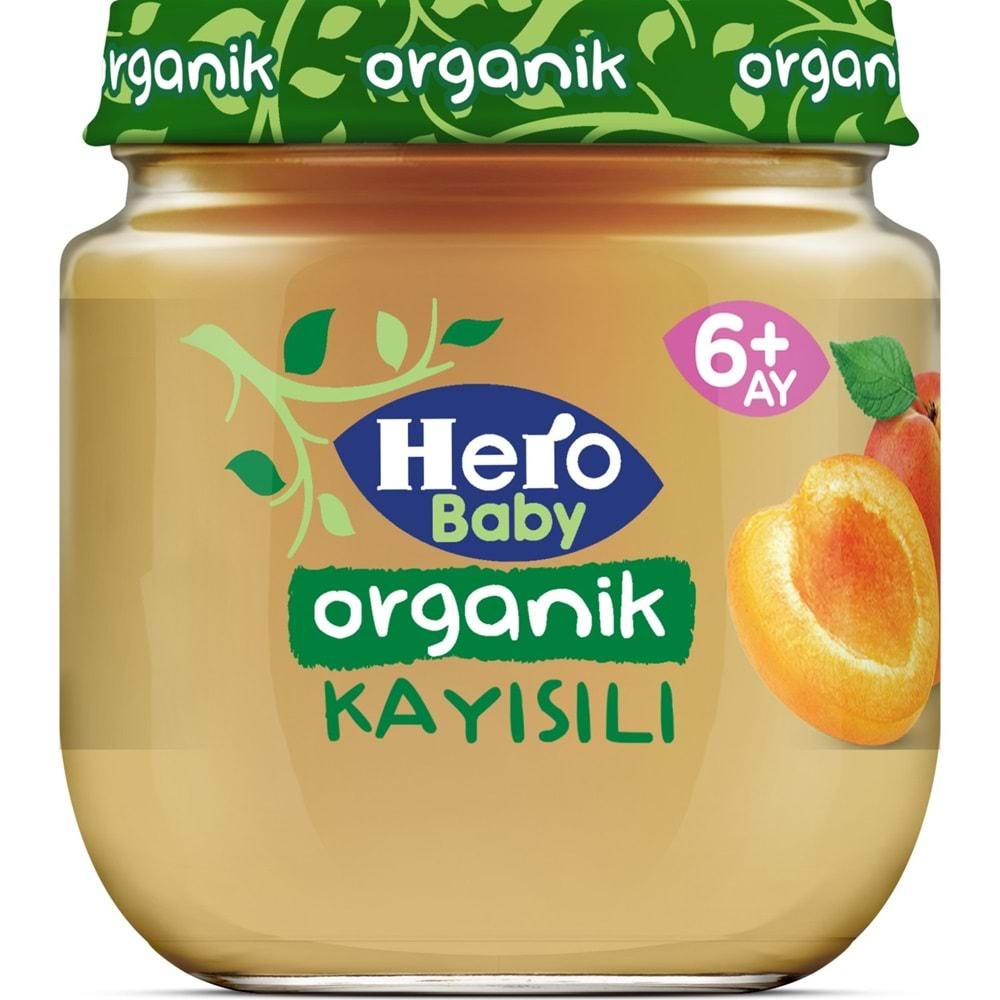 Hero Baby Kavanoz Maması 120GR Organik Kayısılı (3 Lü Set)