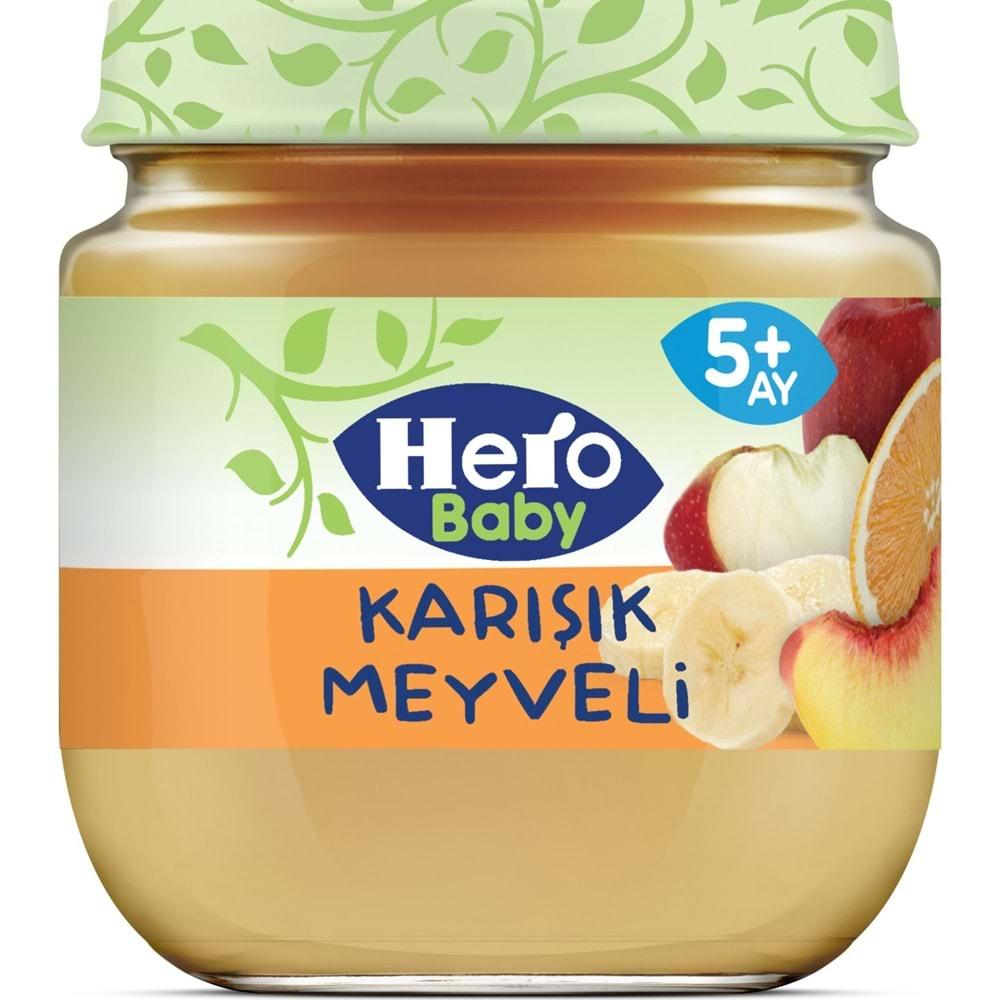 Hero Baby Kavanoz Maması 125GR Karışık Meyveli 3 Lü Set