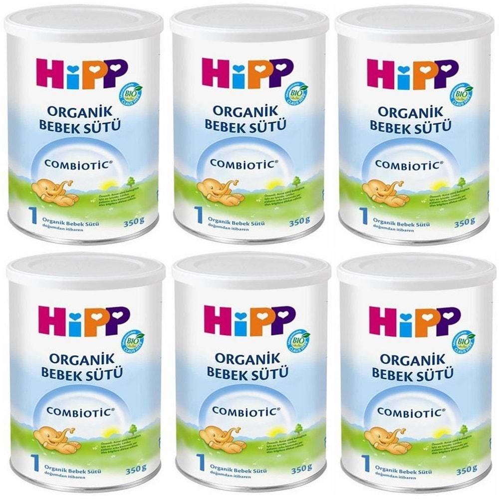 Hipp Organik Combiotic Bebek Sütü 350GR No:1 (6 Lı Set)