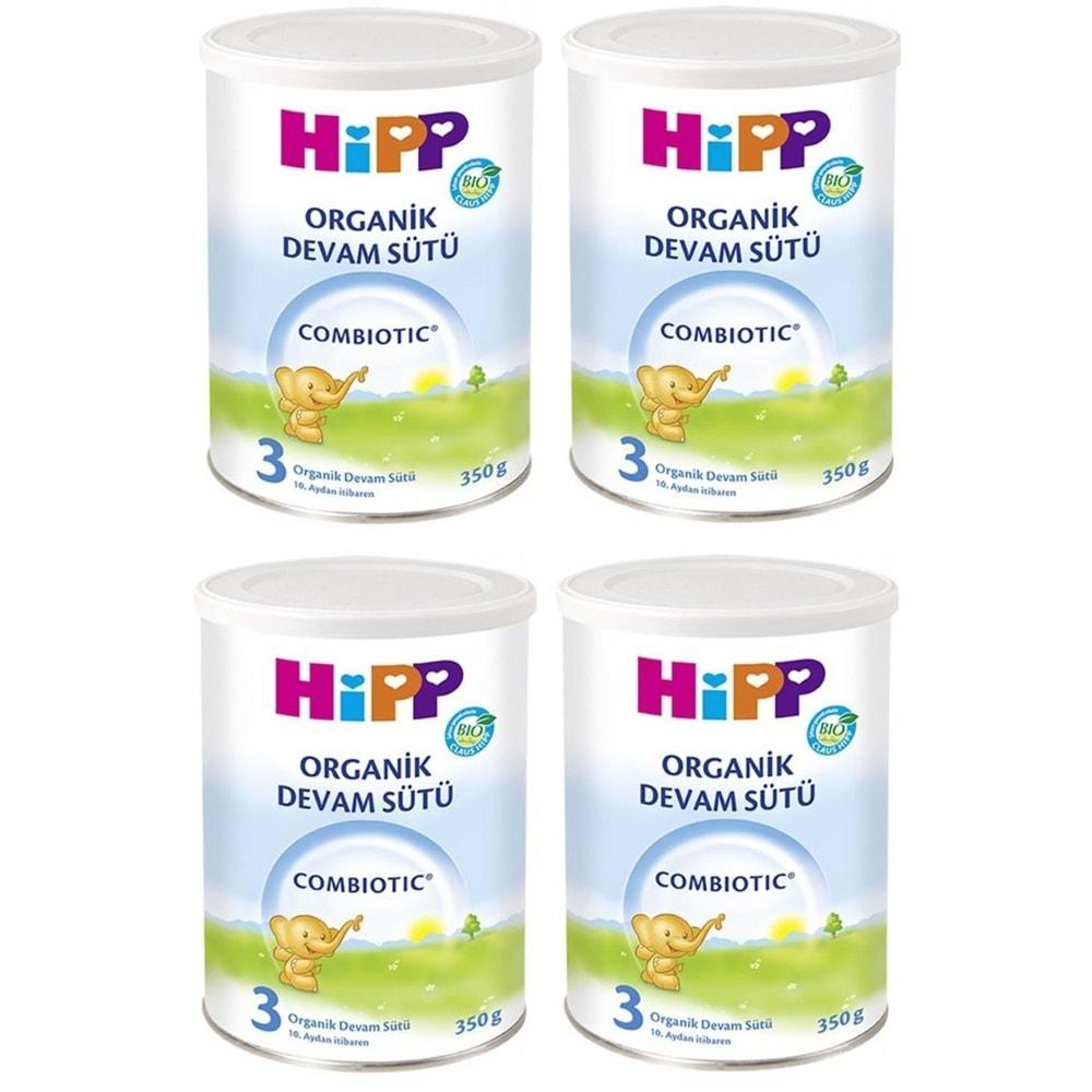 Hipp Organik Combiotic Bebek Sütü 350GR No:3 (4 Lü Set)