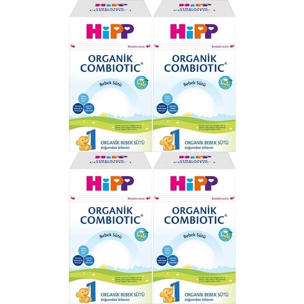 Hipp Organik Combiotic Bebek Sütü 800GR No:1 (0-6 Ay) (4 Lü Set)
