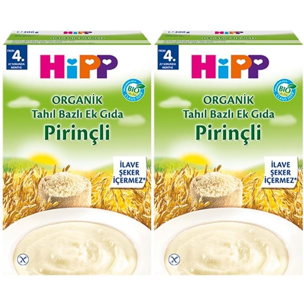 Hipp Organik Pirinçli Tahıl Bazlı Kaşık Maması 200Gr (2 Li Set)