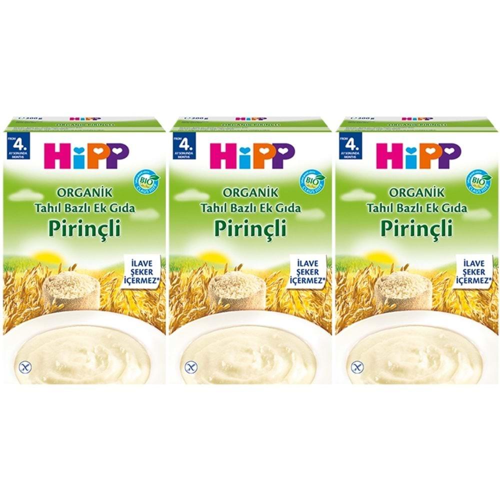 Hipp Organik Pirinçli Tahıl Bazlı Kaşık Maması 200Gr (3 Lü Set)